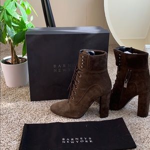 Barney’s Chocolate High-Heeled Boot